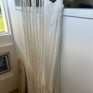 B Darlin White Beaded Dress wedding